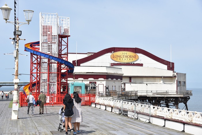 Exterior of Joe Longthorne Theaatre, a theatre on a pier